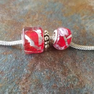 European style glass Murano beads fit Pandora